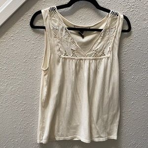 Lucky lace tank top